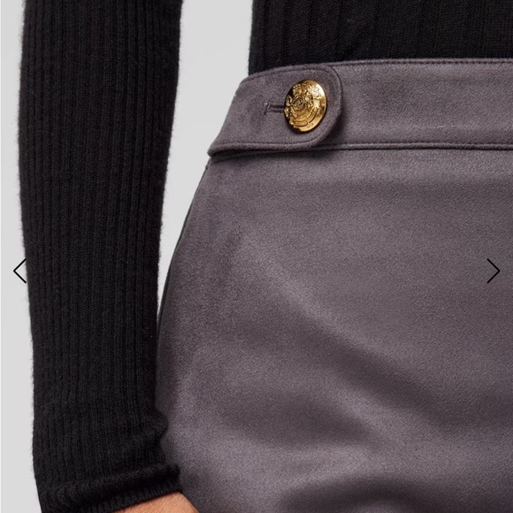 White House Black Market Gray Mini Skirt - Picture 2 of 10